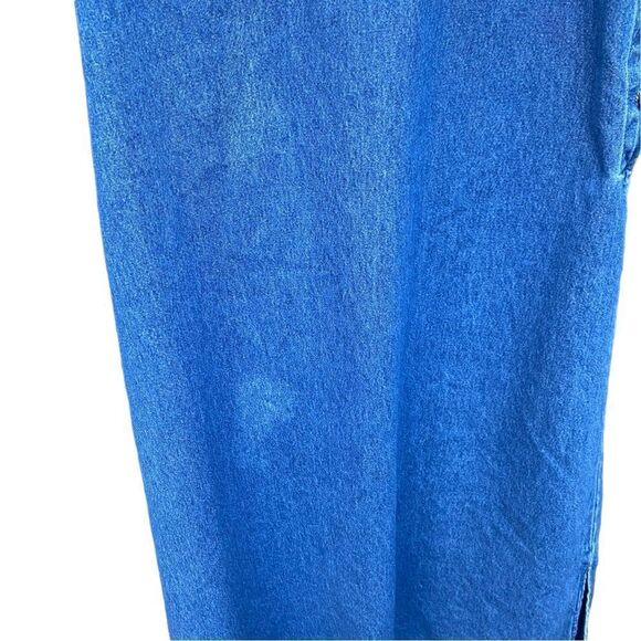 Agapo Denim Jumper Graphic American Flag Embroidered Vintage Sz M - Picture 6 of 8